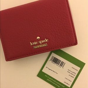 Kate Spade Annabella NWT red mini wallet
